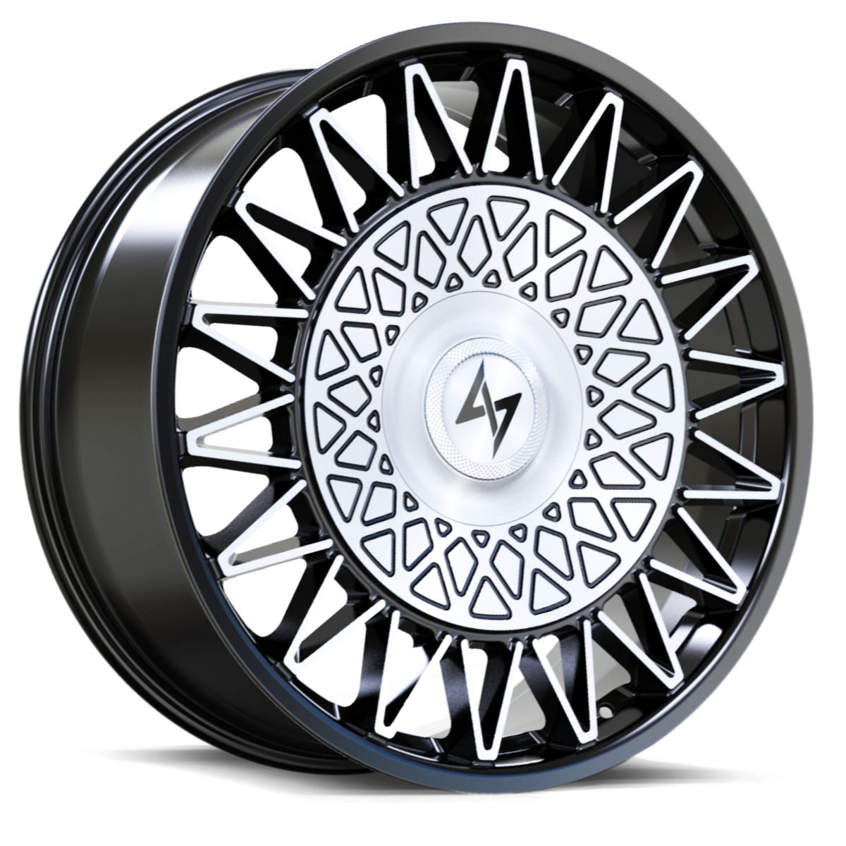 Crown Gloss Black Machined | 24x10 | SL32241051105