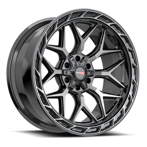 VRT-603 Satin Black|17x9|5042094418 Black Diamond Cut W/ Dark Tint